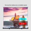Hongye 75-inch 16:9 White Fiberglass Floor-Pull Portable Projector Screen