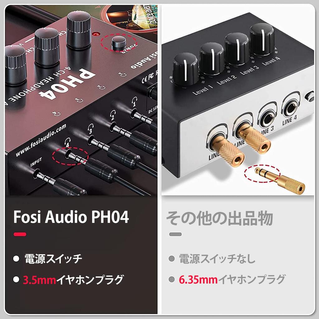 Fosi Audio PH04 Наушники Стерео Аудио Металлический Портативный Наушники Женский AUX Подходит для Использования Питание 4-канальный Усилитель, Усилитель, Рамка,
