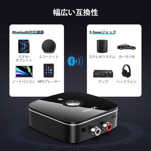 Аудиоприемник UGREEN Bluetooth5.3 [Номер сертификации TELEC]: R211-190314] 3,5 мм AUX + RCA Bluetooth-приемник EDR Энергосберегающий совместимый F