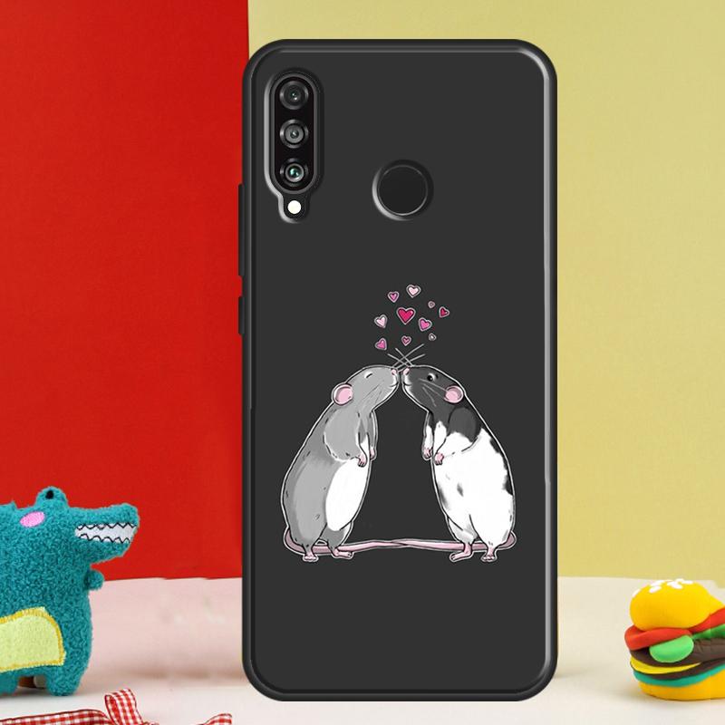 Чехол Мышь Крыса Для Huawei Nova Y91 Y90 Y60 Y70 Y72 Y61 9 10 SE 12i 12s 11i 5T P60 Pro P20 P30 P40 Lite