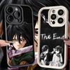 Чехол для телефона iPhone 17 Air 16E 15 16 Pro Max A-Атака на Титанов Микаса Чехол 14 Plus 13 12 Mini Мягкий силиконовый Fundas