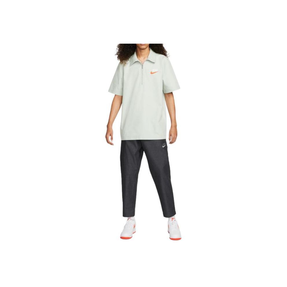Nike Рубашка поло с короткими рукавами и вышитым логотипом, мужские топы мятно-зеленого цвета DM5283-017
