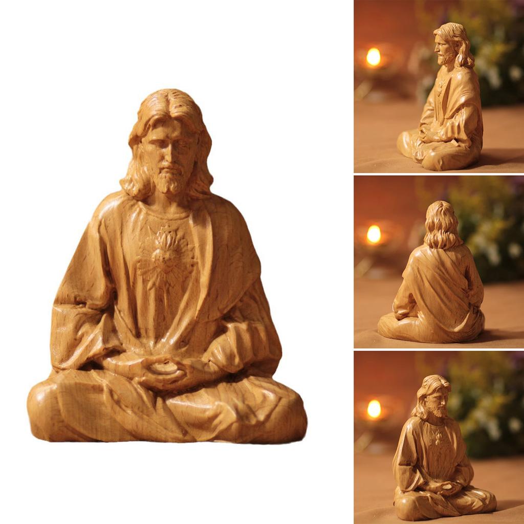 Фигурка Иисуса Христа из смолы 10 см/15 см Святая фигура Идеально подходит для христианского домашнего алтаря, офисного стола, религиозного украшения