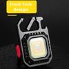 Mini Portable Keychain Light Waterproof Flashlight Rechargeable USB Charging Emergency Work Light Powerful Outdoor Camping Torch