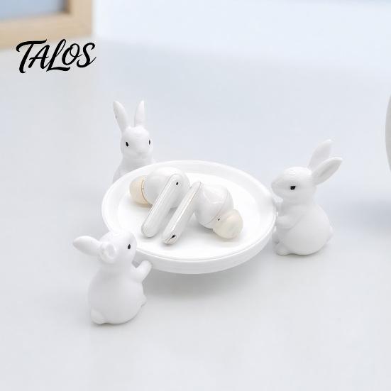 Talos 3D-печатная милая фигурка-подставка в виде кролика, многофункциональный настольный держатель для хранения наушников, украшений, мелких безделушек, устойчивое белое кольцо
