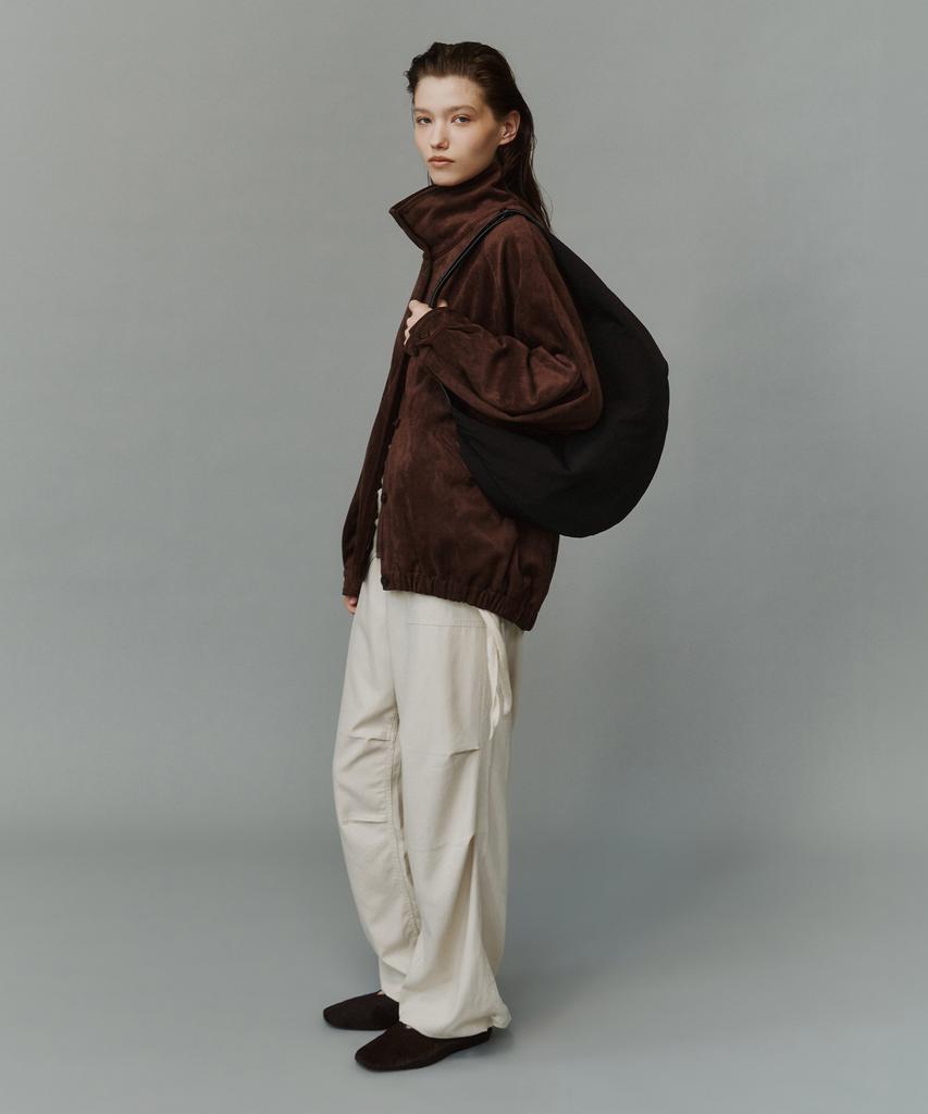 SIYAZU Siot4213 Suede High-Neck Blouson_Brown