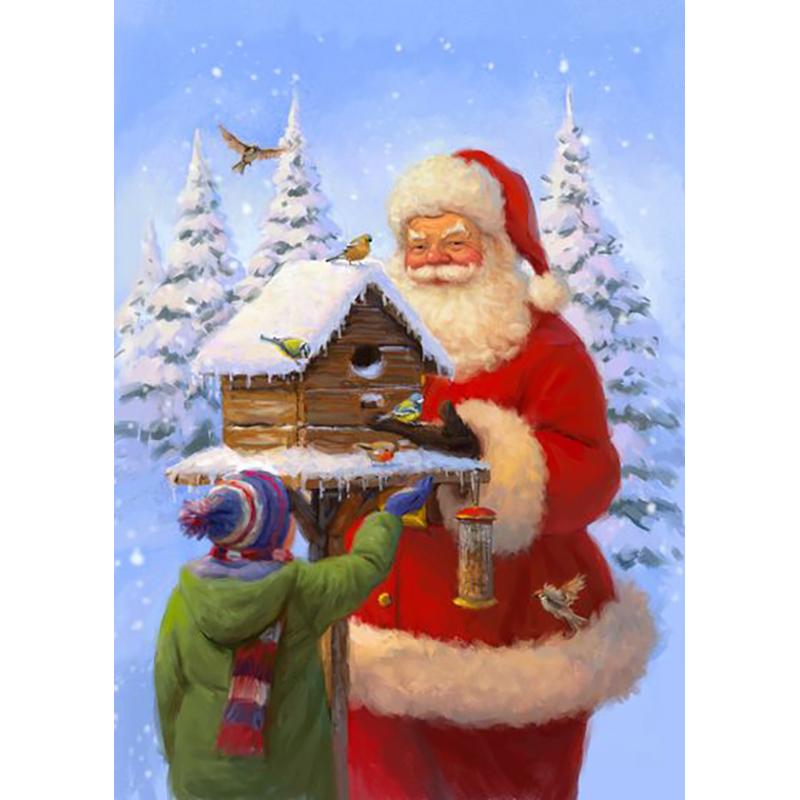 DIY 5D алмазная живопись полная дрель Рождественский подарок мозаика Санта-Клаус Алмазная вышивка мультфильм вышивка крестиком домашний декор настенное искусство