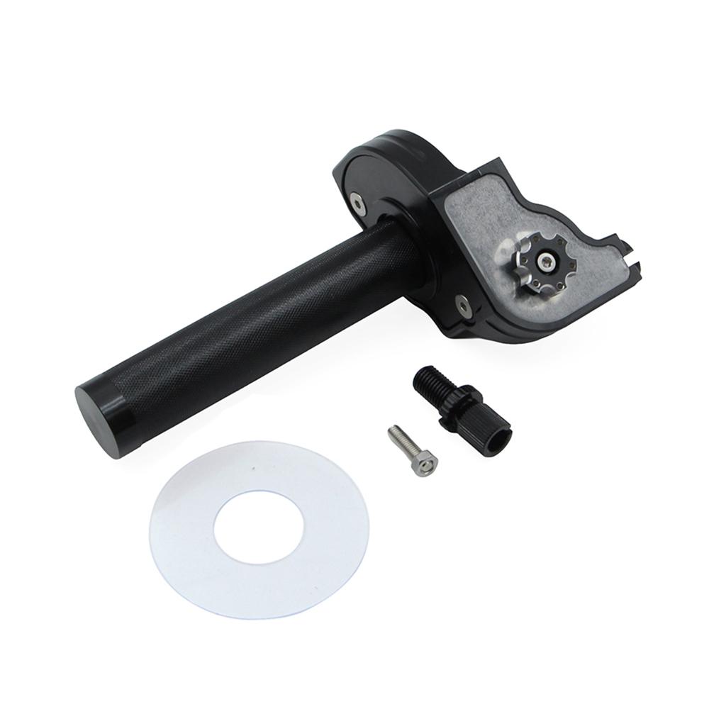 22mm CNC Aluminum Quick Twist Throttle Grip with Cable Motorcycle Accelerator Handlebar for Dirt Pit Bike ATV Quad