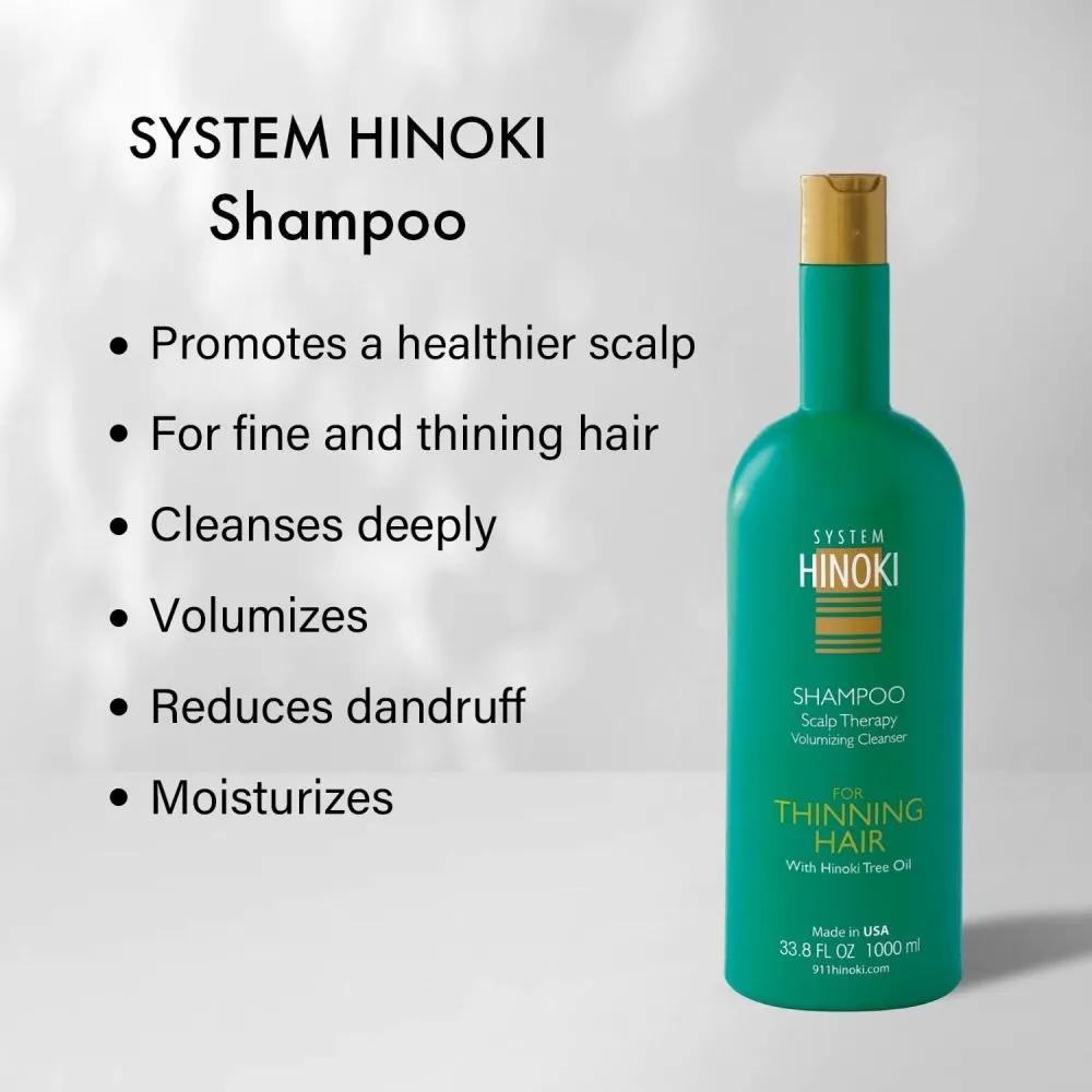 Hayashi Hinoki Shampoo with Hinoki Tree Oil 1L, 2 bottles