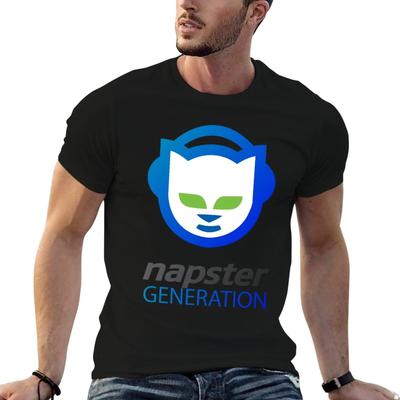 Классическая футболка поколения Napster аниме футболки оверсайз футболка мужская повседневная футболка