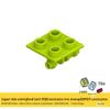 Строительные блоки Decool мелкие детали 2x2 пластина с шарниром, совместимая с Lego