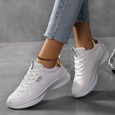 Большие размеры Весенние женские туфли Нескользящие кожаные туфли Молодежные сетчатые дезодорирующие туфли на плоской подошве Повседневные туфли Ультралегкие одинарные туфли