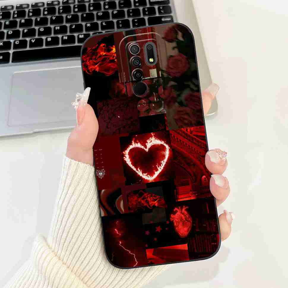 For Xiaomi Redmi 9 Case Cute Cartoon Rabbit Cat Soft Silicone Cover For Redmi 9 M2004J19AG M2004J19G Bumper Phone Case Funda