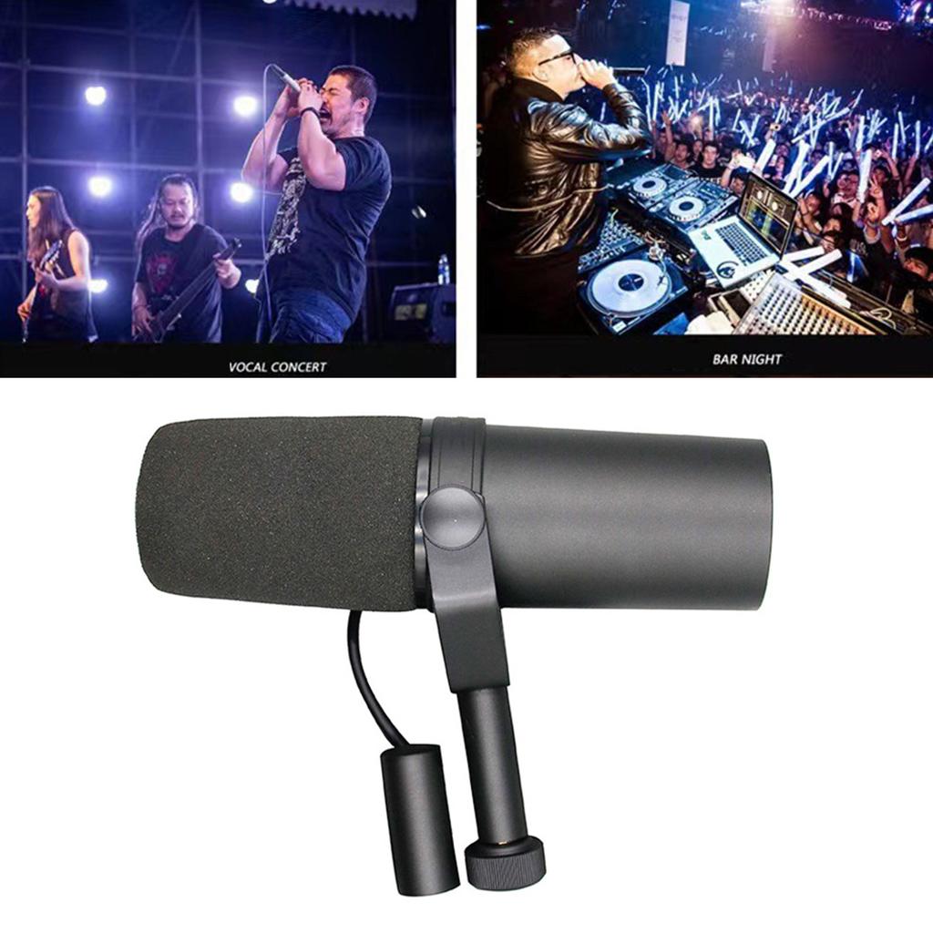 Professional Dynamic Vocal Microphone SM7B with Smooth Frequency Response for Studio Recording and Broadcasting