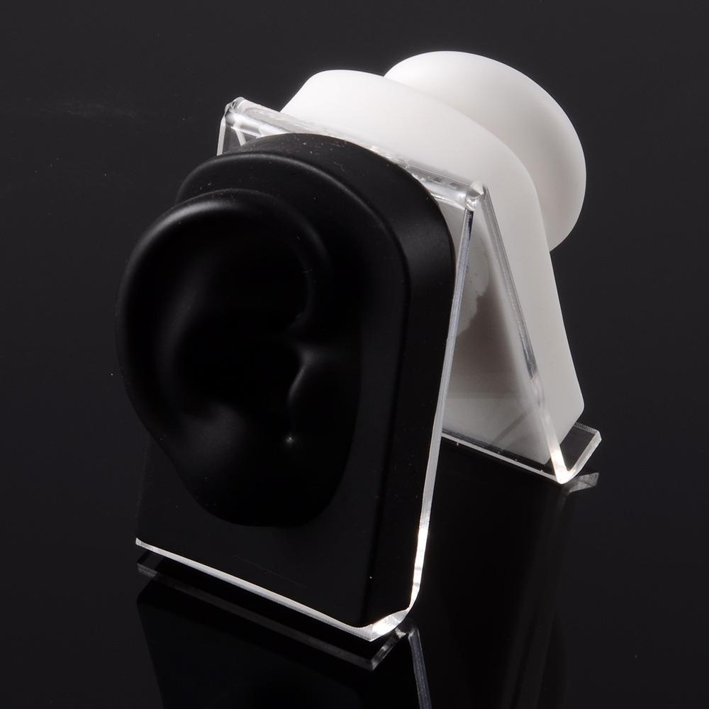 Lightweight Human Ear Model Rack Soft Earrings Display Stand Silicone Ear Model  Girls Women