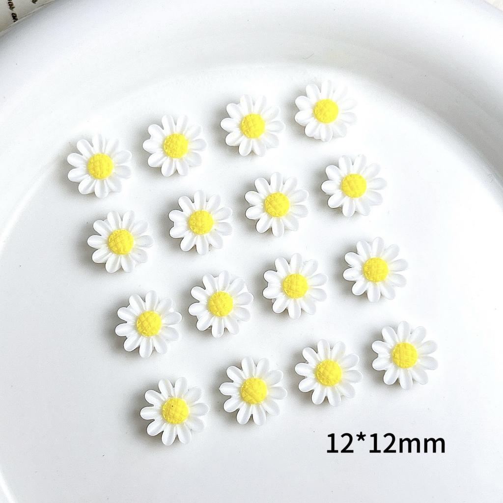 New Sunflower Nail Art Decorations Flat Bottom Realistic Mini Nail Decorations Handmade DIY Hair Clips Earrings Accessories