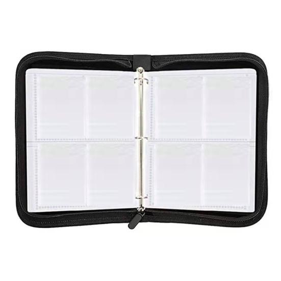 Держатель для карточек Game Collection Binder с большой вместимостью и несколькими отделениями, компактный дизайн, портативный органайзер для игровых карт с застежкой-молнией