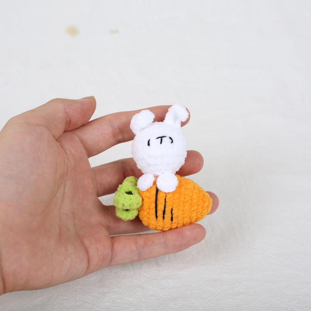 Плюшевый брелок в виде фруктового кролика - Милые подвески в виде арбуза, лимона, моркови, груши и клубники для детских сумок