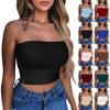 Crop Tops For Women Sexy Cami Tank Summer Tube Sleeveless Solid Camisole Shirt Vest