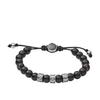 Agate Beads Black Men's Bracelet, Color (Model DX1101040)