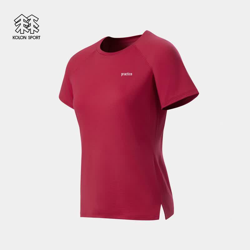 Женская влагоотводящая футболка с коротким рукавом из шерсти KOLON SPORT