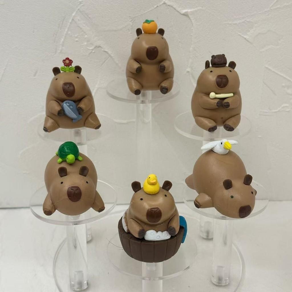 Zero Assembly Pvc Capybara Figure For Desk Decoration And Collectors Display