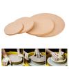 4Pcs Pottery Wheel Bats, Round Clay Throwing Wooden Density Board Fiberboard Drying Tray for