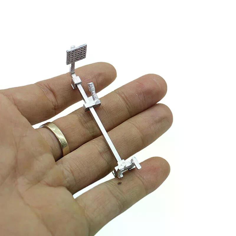 Mini Bathroom Faucet Children'S Play Toys Accessories 1:12 Dollhouse Bathroom Miniature Simulation Shower Top Spray Showerhead