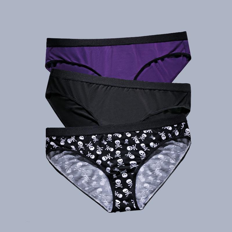 BONITOS 3 шт., сексуальные женские трусы с принтом, женские трусики с высокой талией, трусы больших размеров