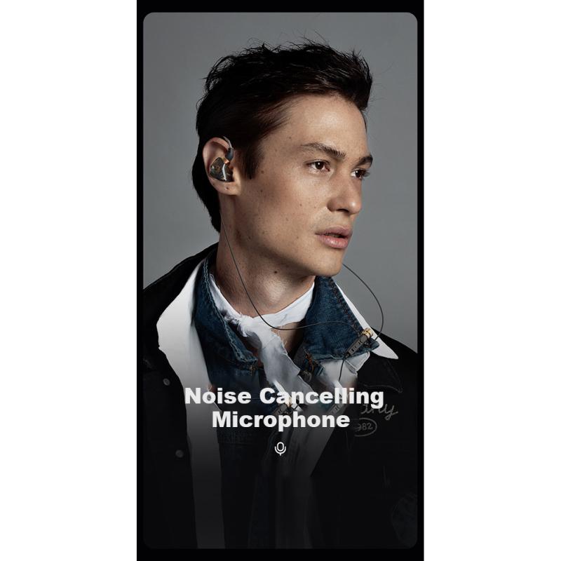 Hi-Fi проводные наушники с микрофоном и шумоподавлением, динамические наушники-вкладыши, басовая музыкальная гарнитура для