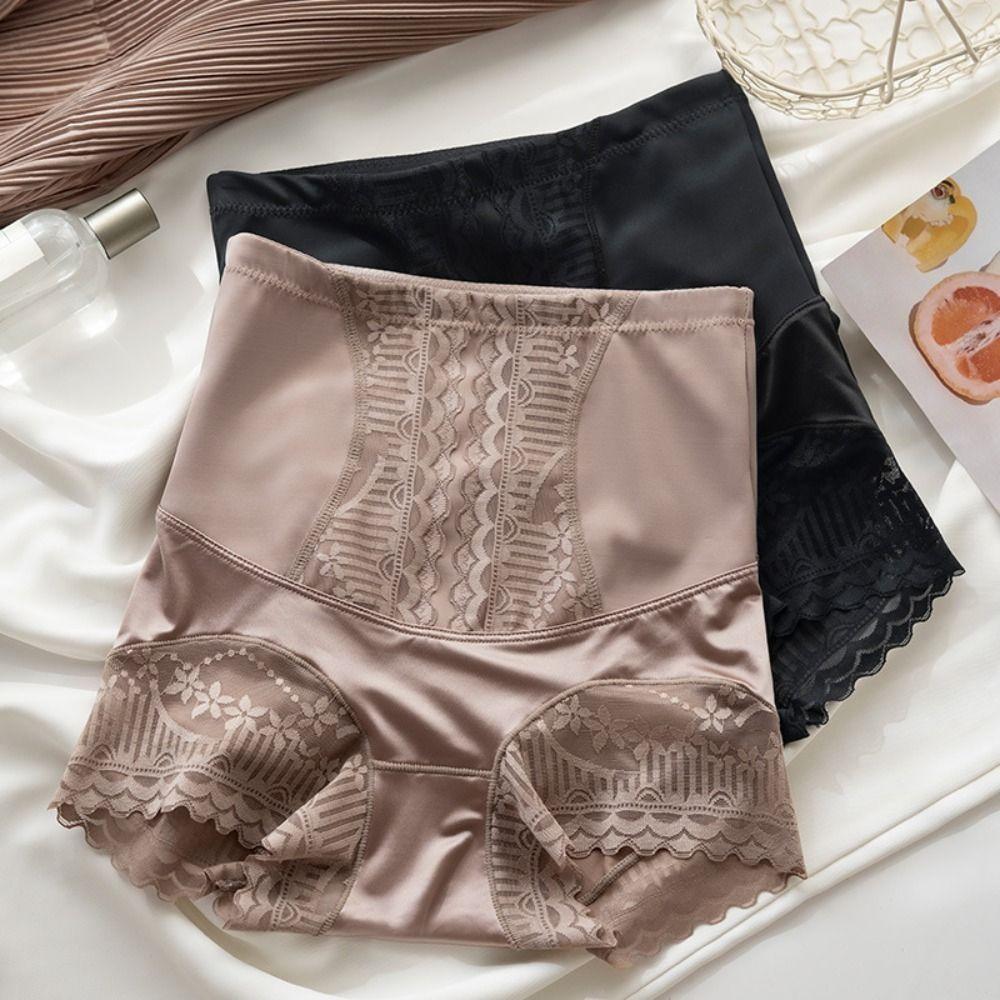 Ice Slik Tummy Control Underwear High Waist Body Shaping Underpants Butt Lifting Panties Women