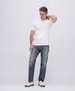 AVIREX DAILY MINI WAFFLE V-NECK T-SHIRT 6143149 men's S white