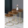 3 роскошных журнальных столика C Nesting Gold Baroque