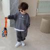 Children's Spring and Autumn Clothing Set Korean-style Suit Casual Sports Two-piece Set for Boys Cardigan Sweater