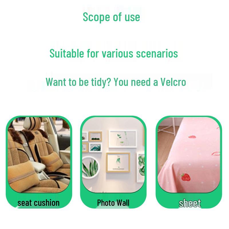 Двусторонние крючки и петли без следов для прочной, нескользящей фиксации подушек дивана и простыней.