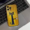 Чехол для телефона с милым рисунком P-Pete-S C-Cat для iPhone 17, 16, 15, 14, 13, 12, 11 Plus, Pro Max, Другие Мягкий Черный Чехол