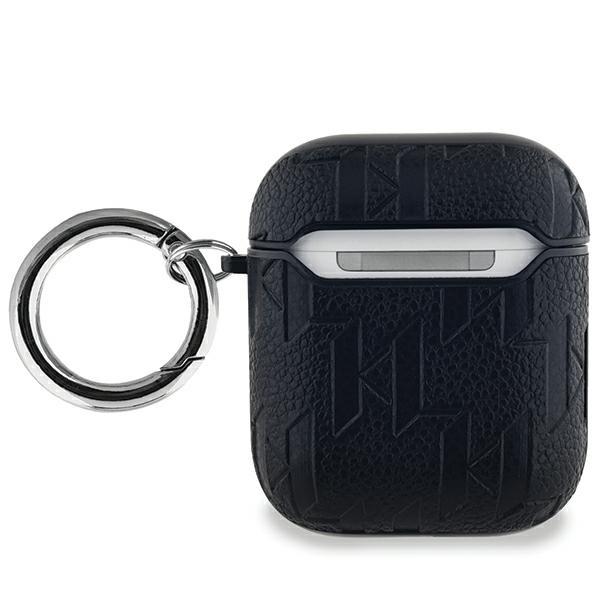 Etui do AirPods Karl Lagerfeld Monogram Karl Head Czarne