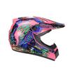 Unisex Off-Road Motorcycle Full Helmet 225 Pink Size 5 Travel Personality Safety Cover Four Seasons Motorbike Riding Helmet