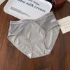 Seamless Light Luxury Mid-Waist Antibacterial Cotton Triangle Underwear for Girls