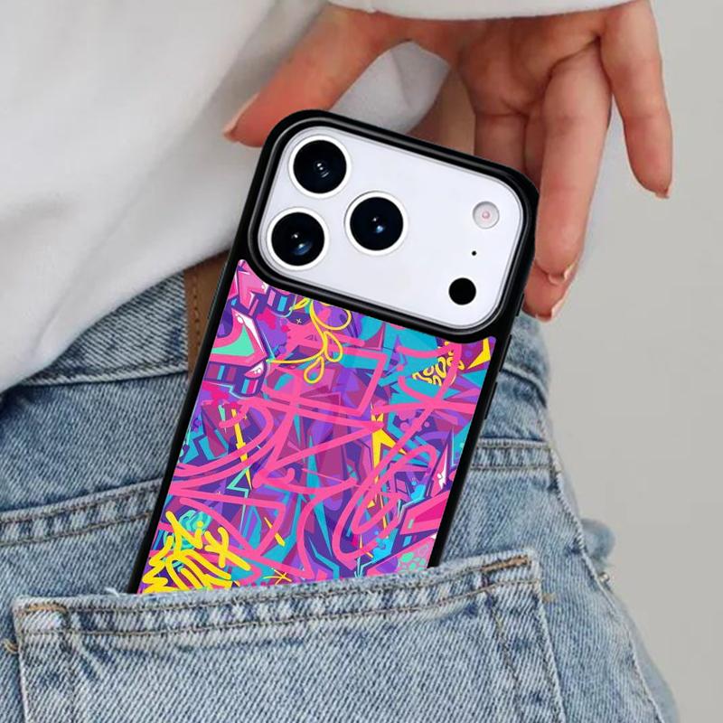 Красочные линии Абстрактный Граффити арт Чехол для телефона для iPhone 16e 15 14 13 12 17 Pro Max Plus Air 17pro Чехол Coque