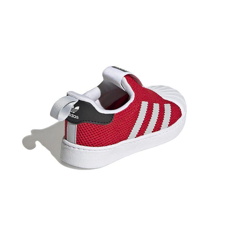 adidas Оригинальные повседневные низкие кроссовки Superstar 360 Детские кроссовки Красный GZ5036