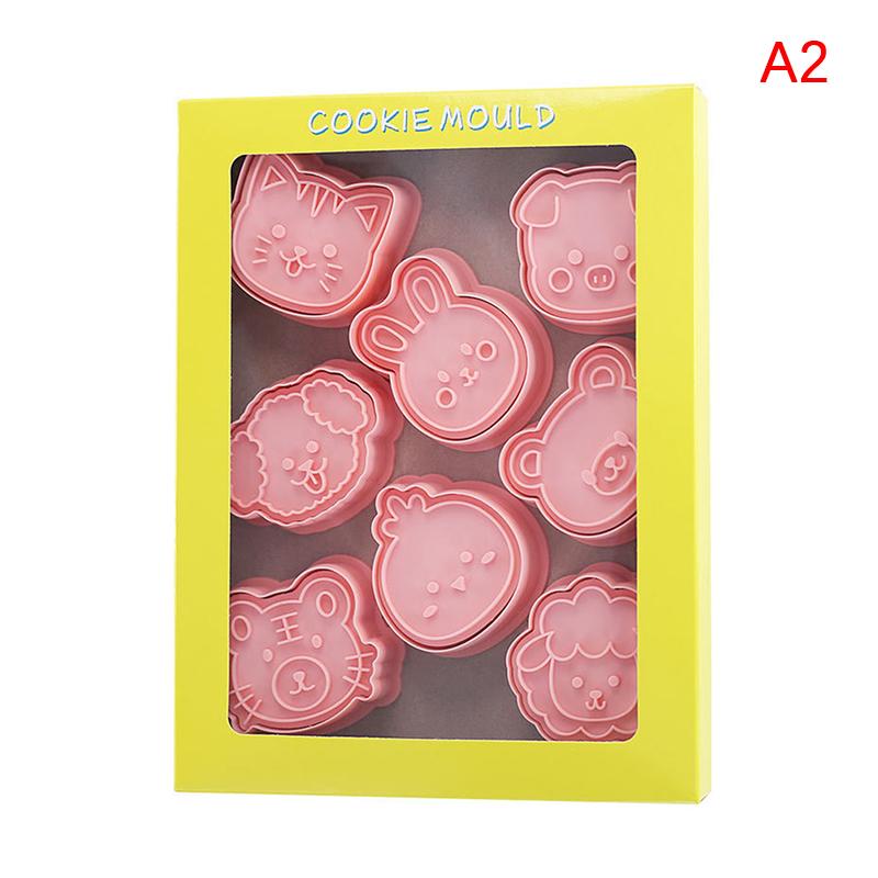 4/8/10Pcs Cartoon Farm Animal Cookie Cutters Farm Party Cake Decorating Mold Fondant Frosting Biscuit Stamp Kitchen Supplies