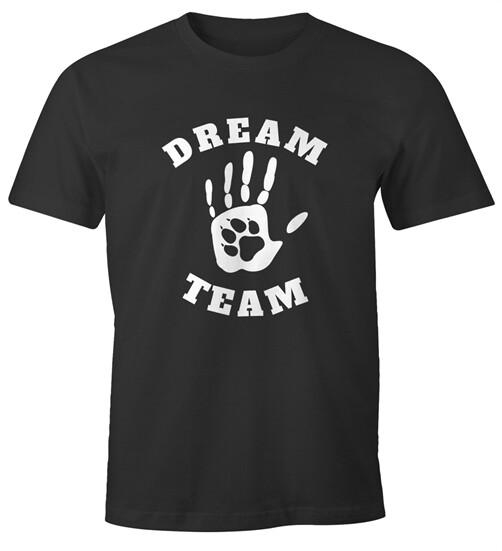 Men's T-Shirt Dream Team Funny Dog Theme Walking Shirt Moonworks®-