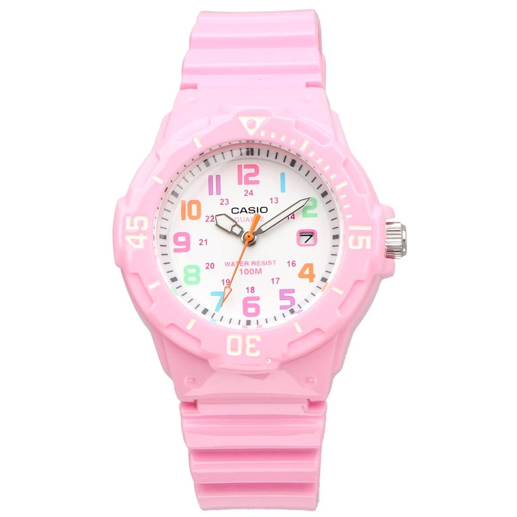Casio Аналоговые часы для детей, дешевые Casio Pastel Pink x Multicolor Overseas Model [Casio] LRW-200H-4B2V женские [Товар]