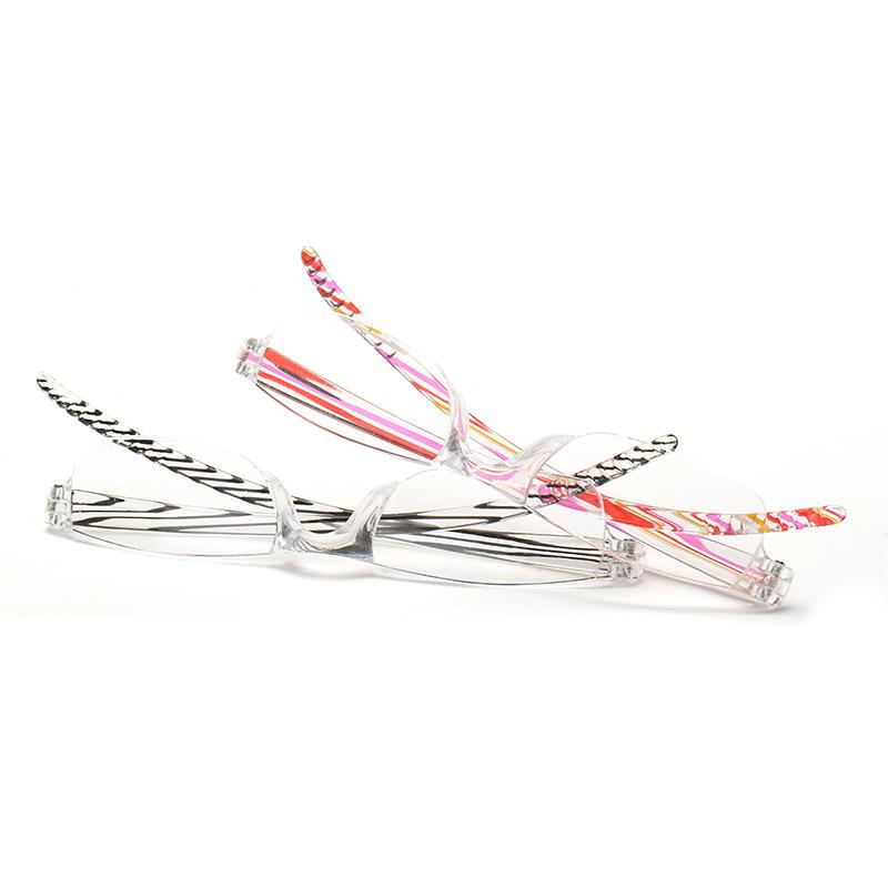 +1.0 ~ +4.0 Портативные очки для дальнозоркости Унисекс Ультралегкие очки для чтения Бескаркасные Полимерные Полуободковые Очки для чтения