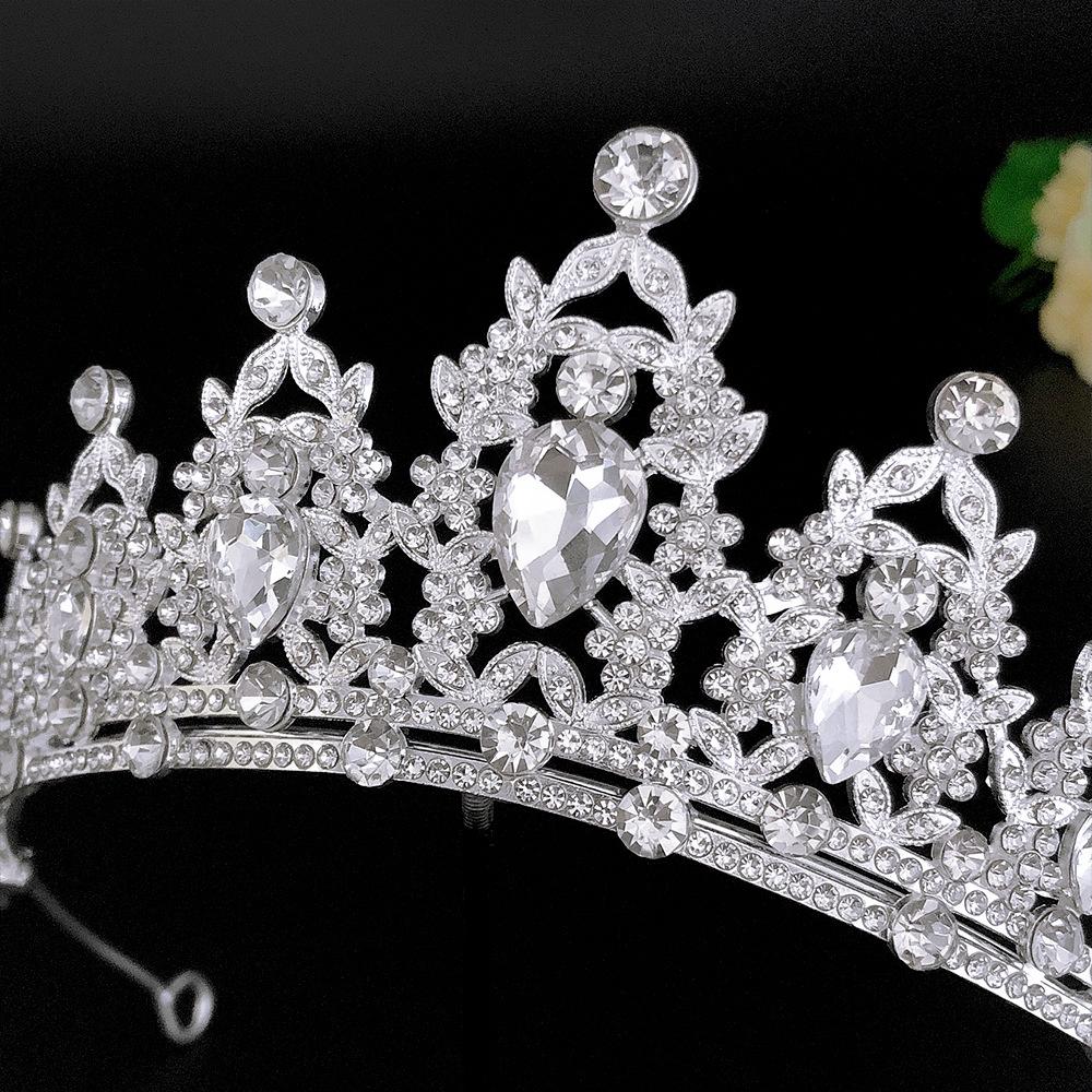 Noble Crystal Sparkling Diamond Bridal Tiara Alloy Crown Wedding Tiara  Hair Accessories  Banquet Evening Hair Tiara