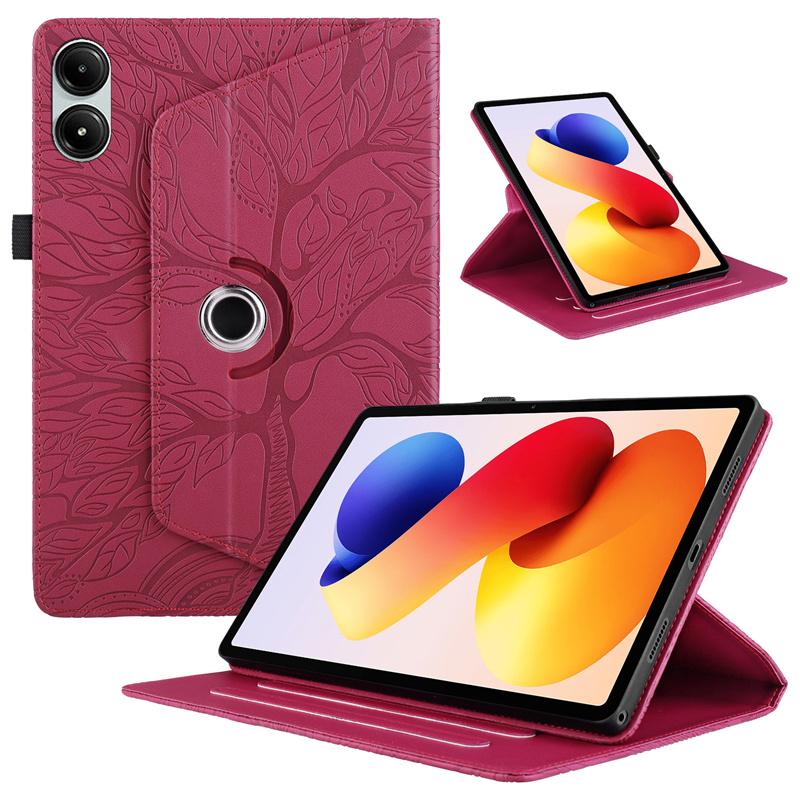 Стильный тисненый чехол-книжка с подставкой 360° для Xiaomi Redmi Pad 2 Pro, 12,1 дюйма
