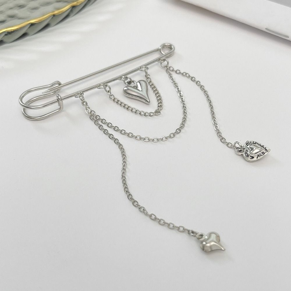Detachable Pearl Bow Brooch Tassel Jean Fit Tighten Buckle Fixed Clothes Pin Clothing Accessories