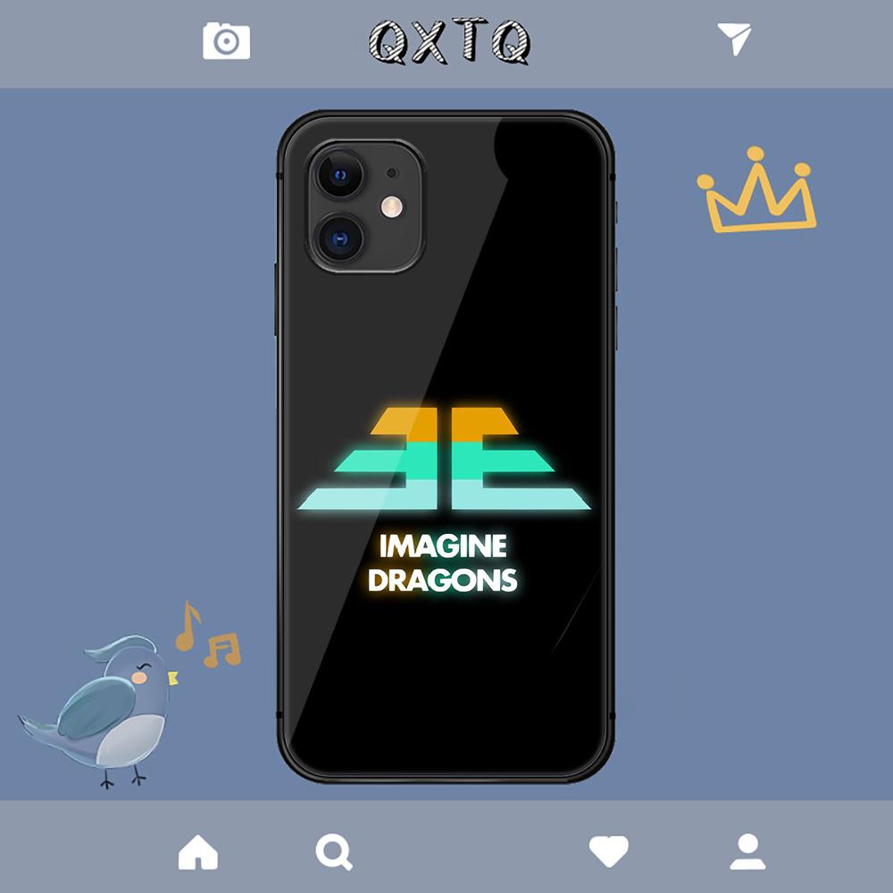 Чехол для iPhone Samsung Galaxy Redmi Note S 17 16 15 14 13 20 24 25 54 Pro Max Ultra Fe с закаленным стеклом, рок-группа Imagine Dragons
