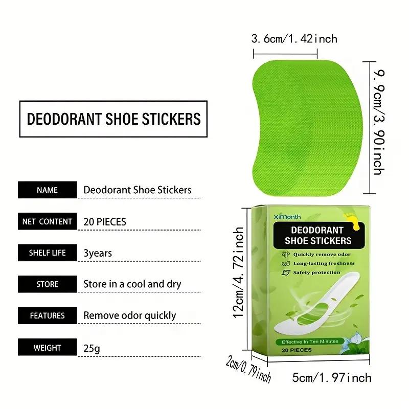 Наклейки-дезодоранты для обуви — поглощают пот и устраняют запах, подходят для всех типов обуви